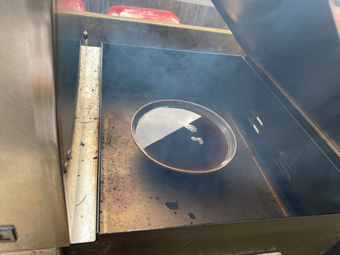 smoking maple syrup